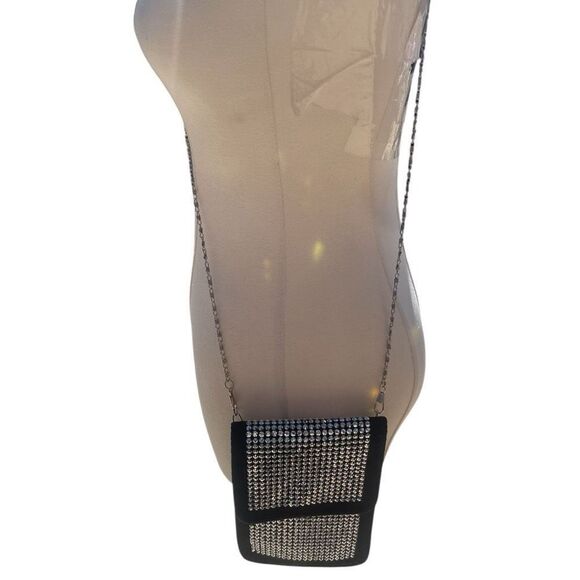 Unbranded Black Crystals Rhinestone Phone Crossbody Bag Whimsigoth Fairycore - Picture 3 of 5